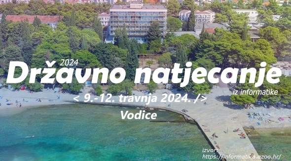 Državno natjecanje iz informatike 2024.